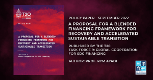 Policy paper “A proposal for a blended financing framework for recovery and accelerated sustainable transition” published by the T20