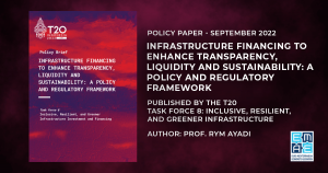 Policy paper “Infrastructure financing to enhance transparency, liquidity and sustainability” published by the T20